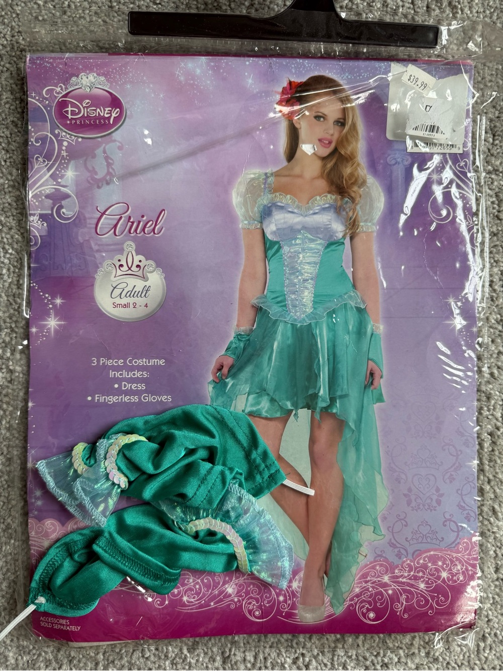 Disney Ariel Women's Costume in Teal & Aqua